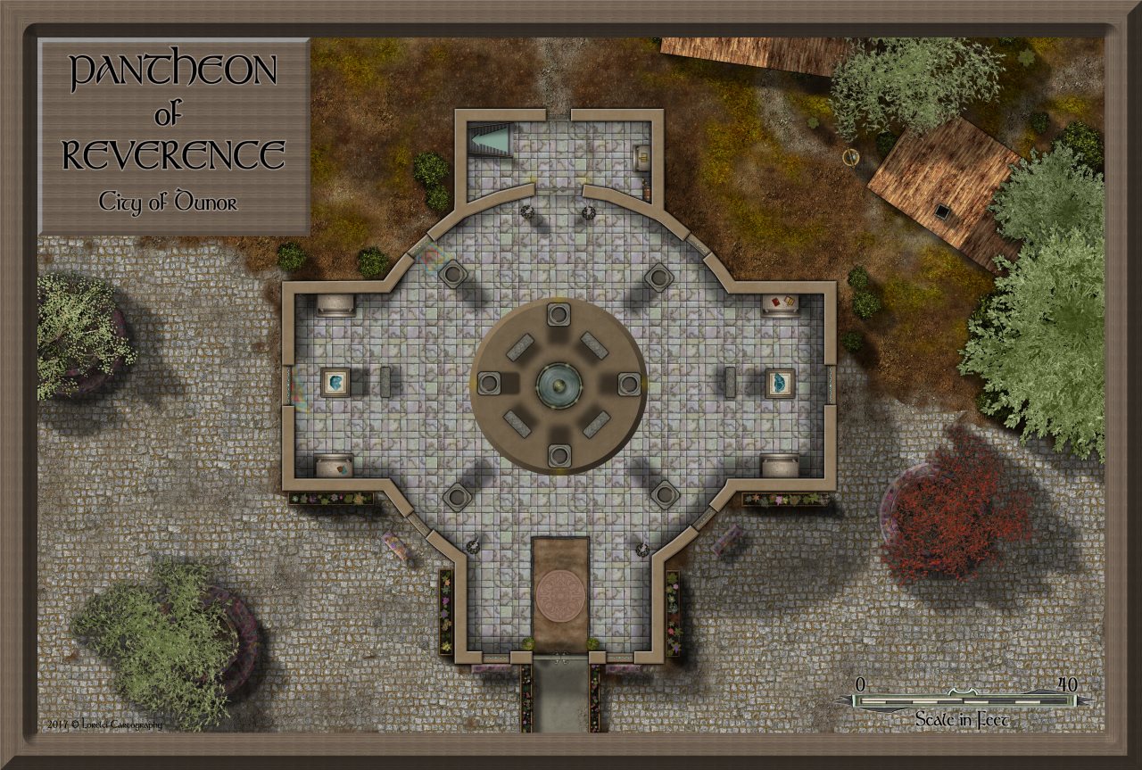 Nibirum Map: pantheon of dunor by Lorelei